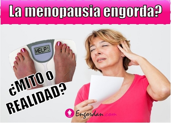puede la menopausia engordar