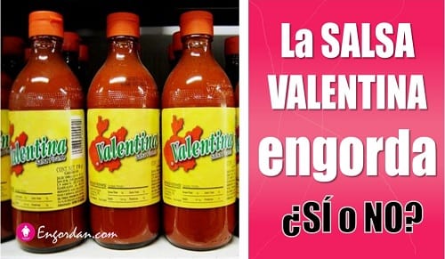cuanto engorda la salsa valentina